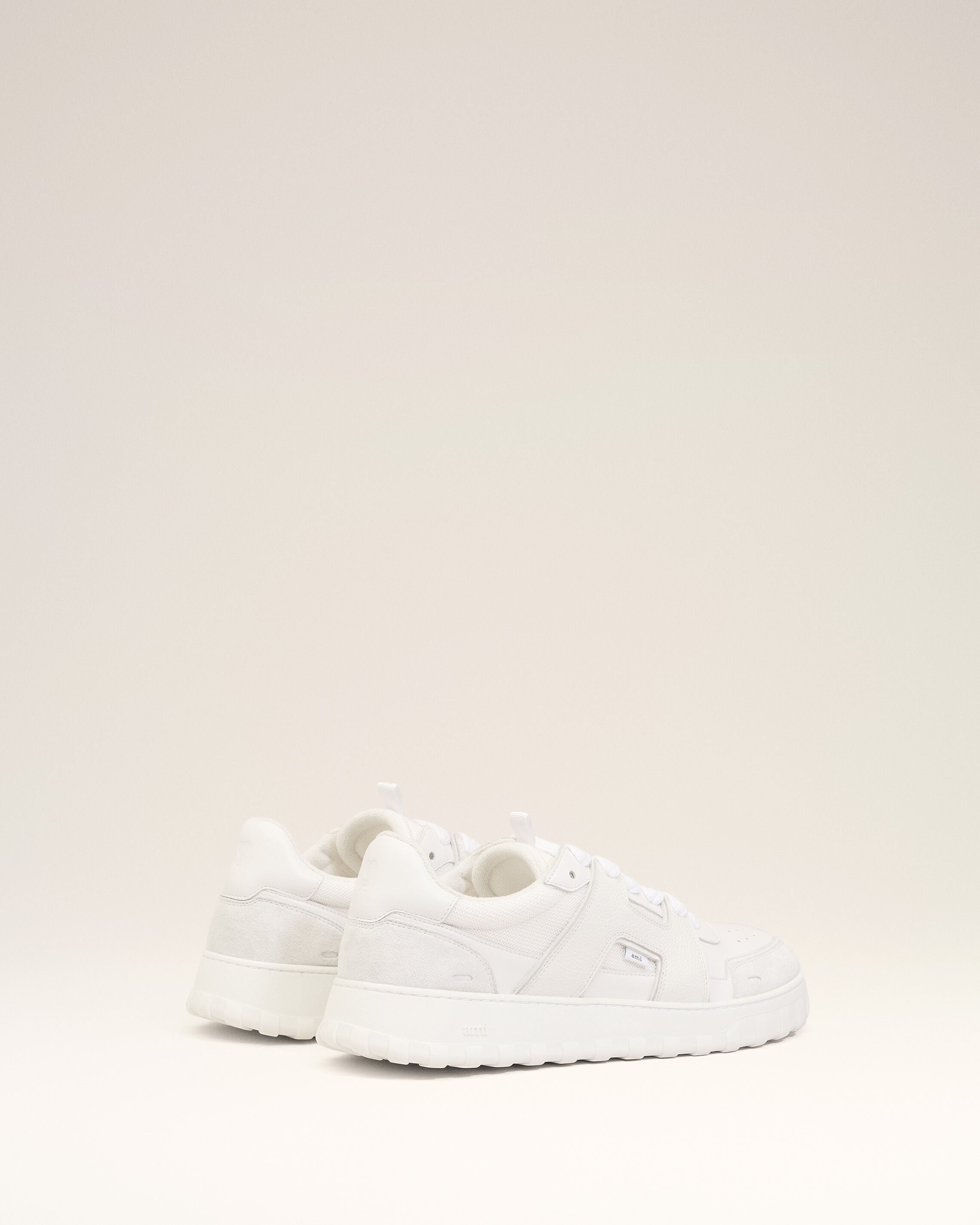 White Cowhide Leather A Walk Sneakers