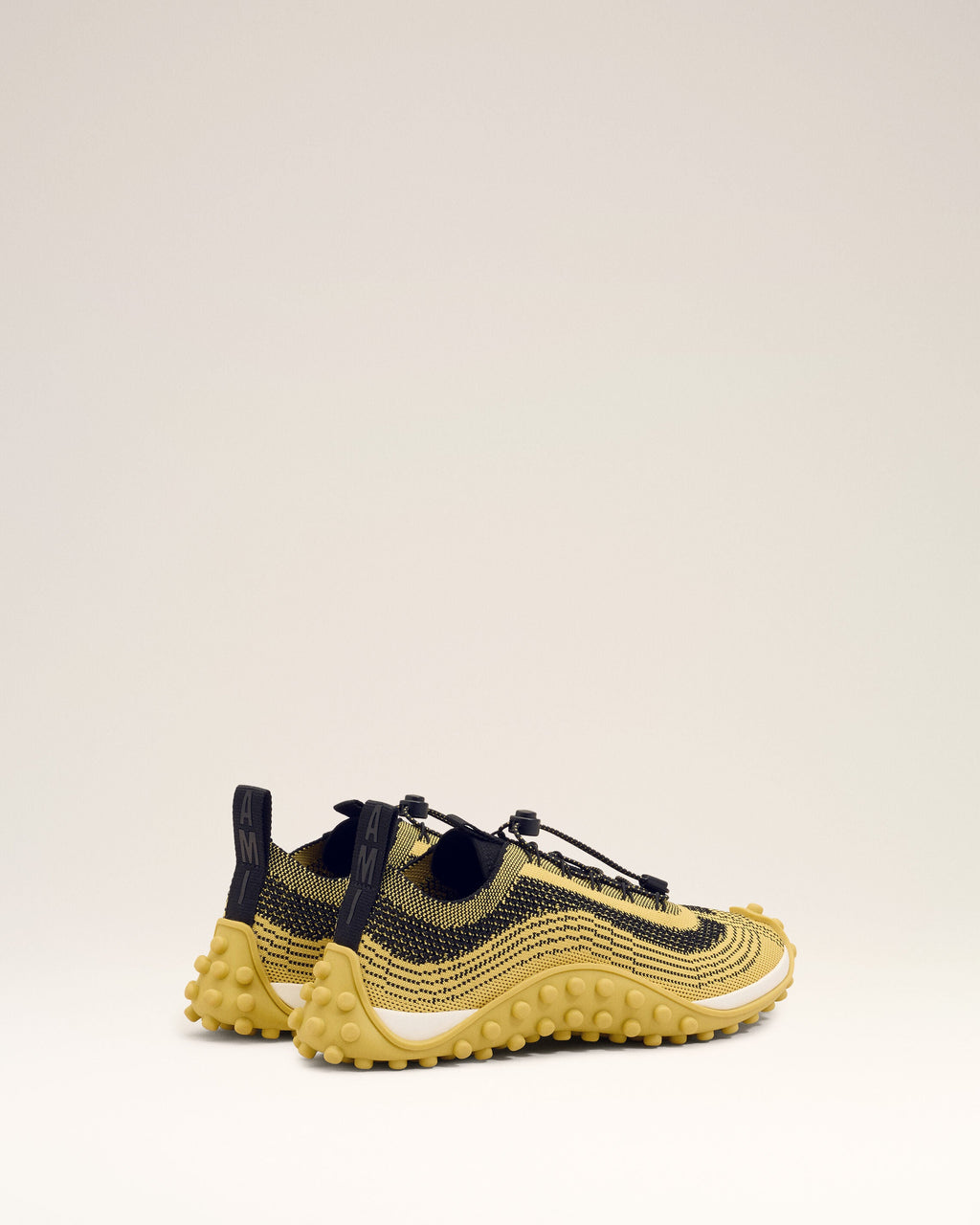 Yellow Knit Mirage Sneakers