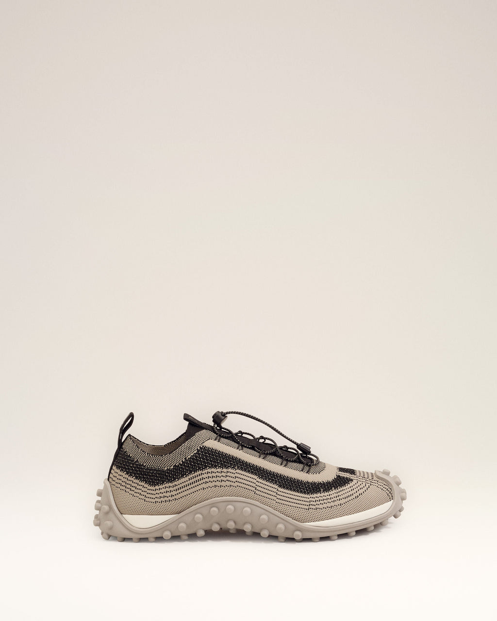 Beige Knit Mirage Sneakers