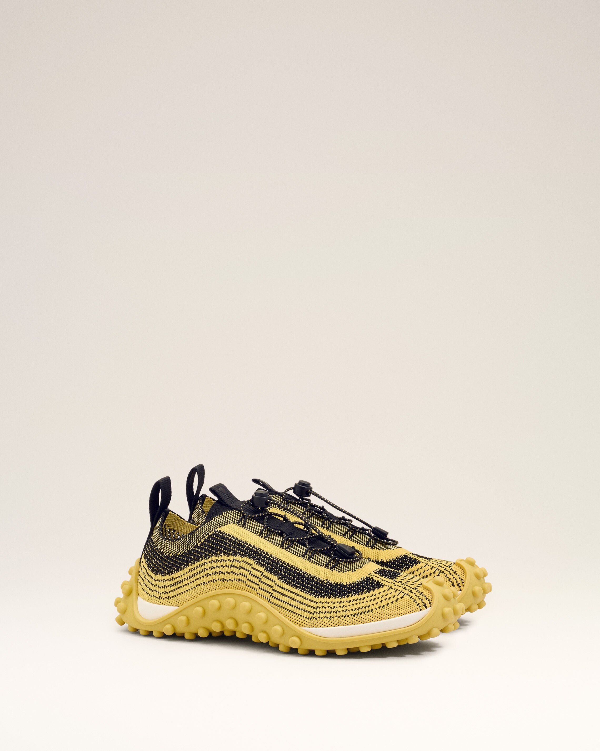 Yellow Knit Mirage Sneakers