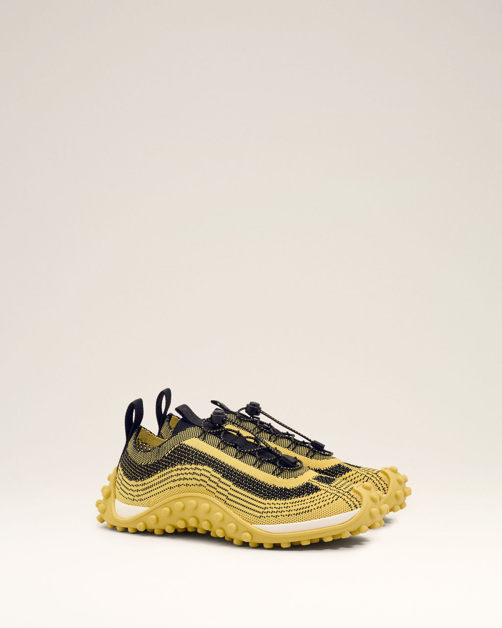 Yellow Knit Mirage Sneakers
