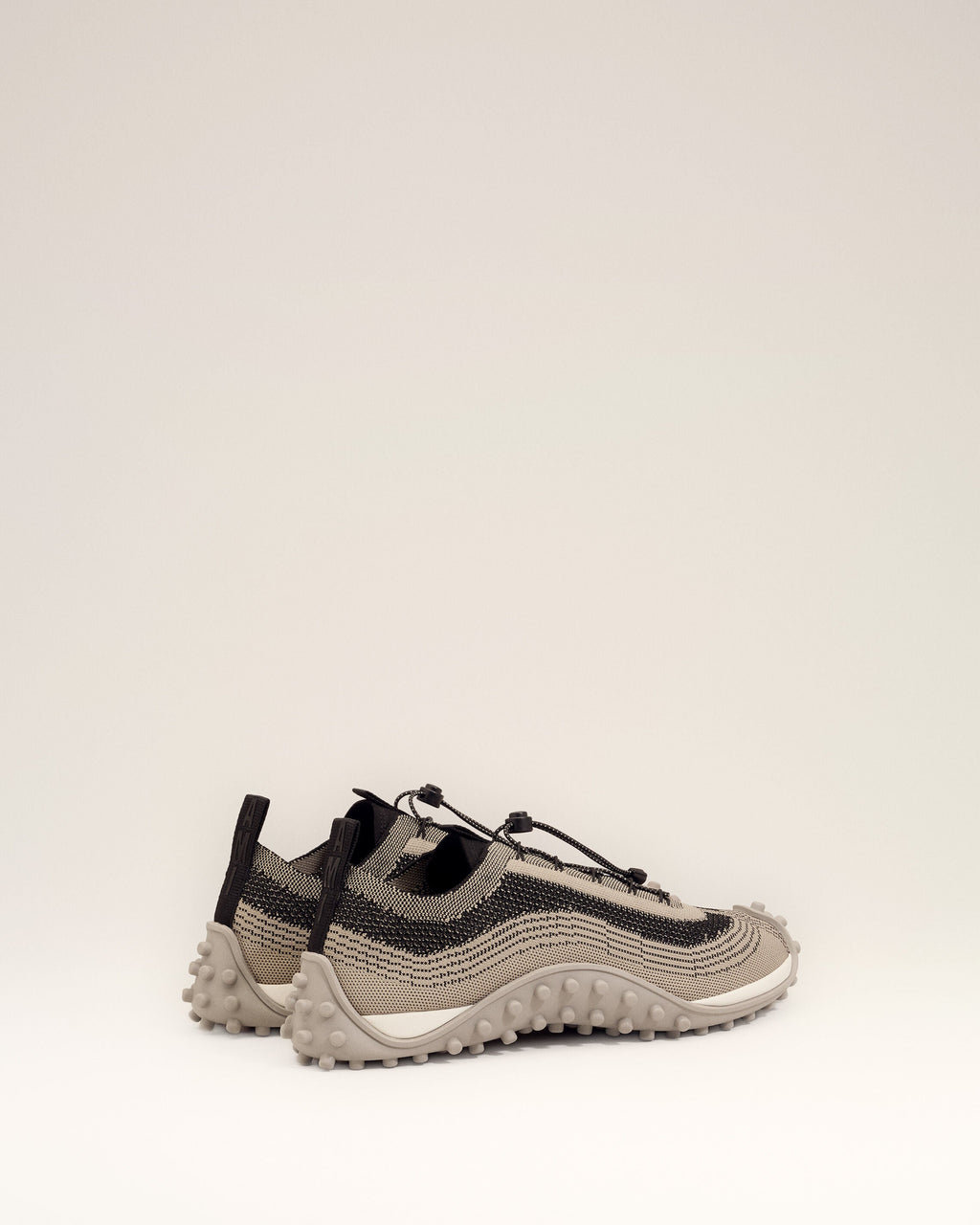 Beige Knit Mirage Sneakers