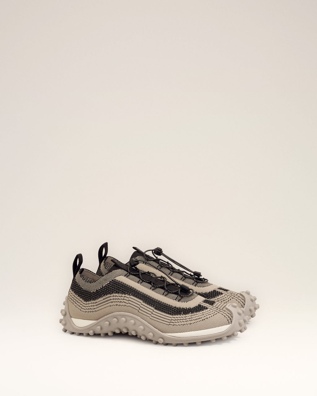 Beige Knit Mirage Sneakers