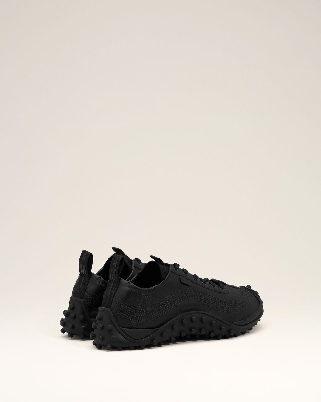 Black Cow Leather Mirage Sneakers