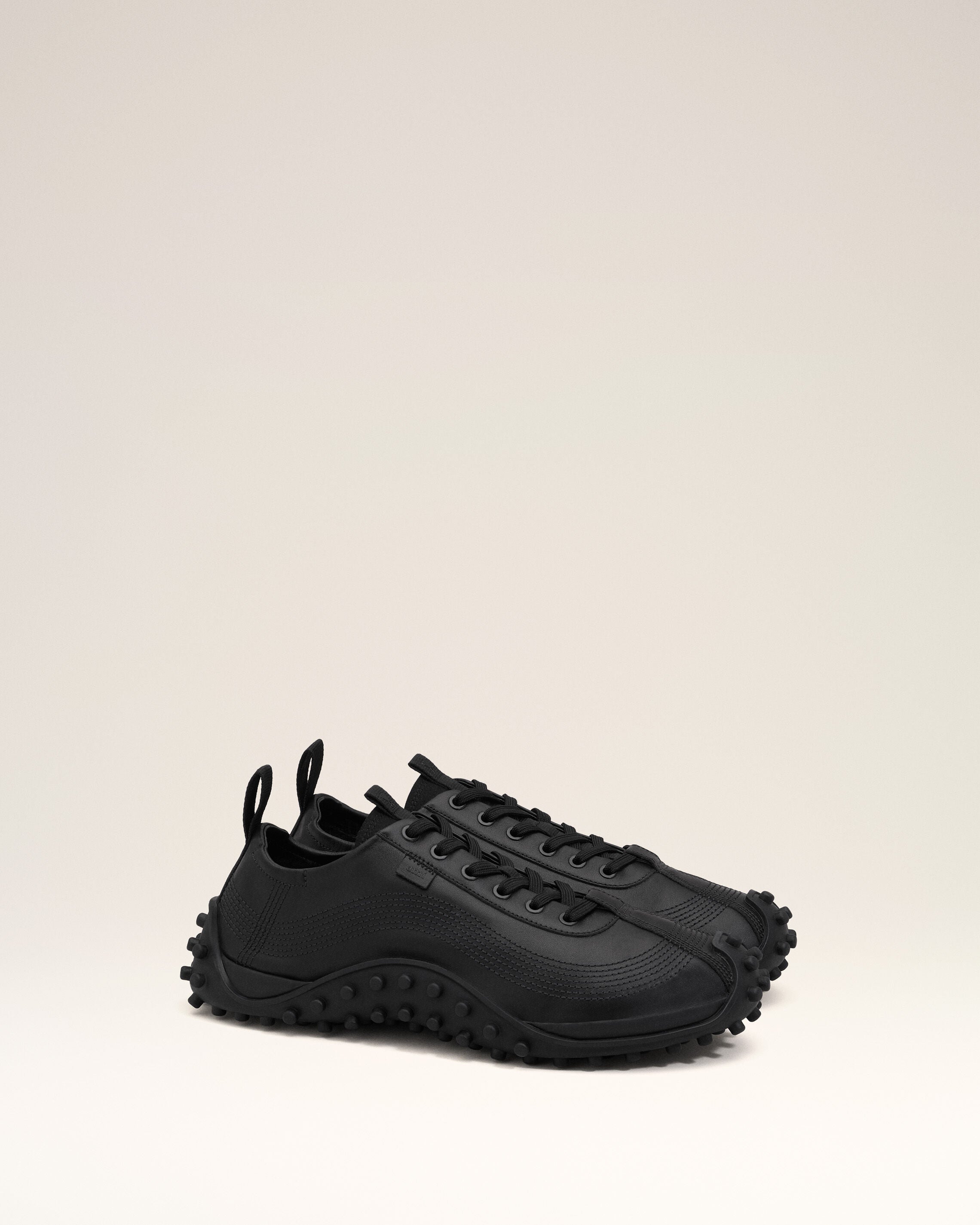 Black Cow Leather Mirage Sneakers