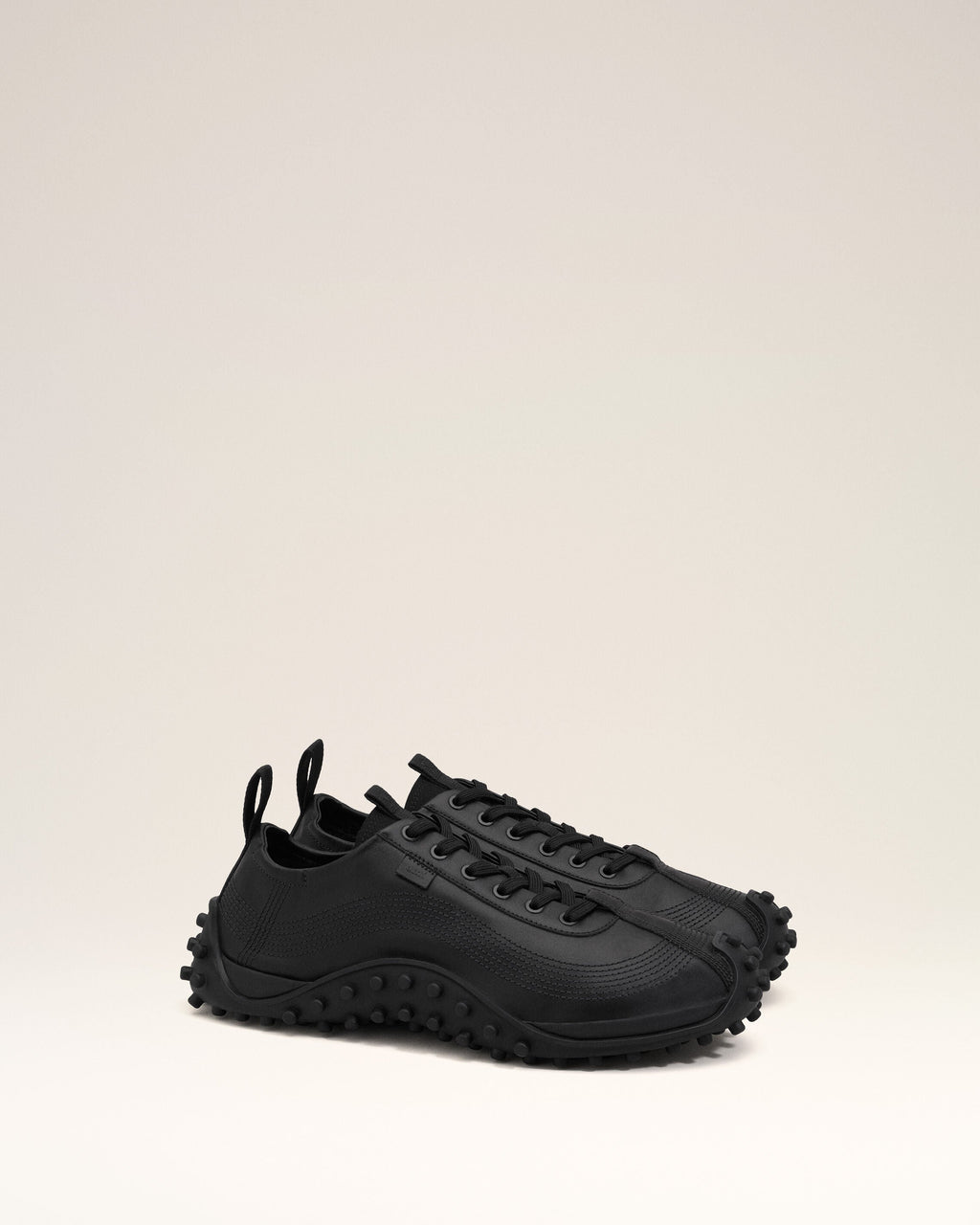 Black Cow Leather Mirage Sneakers