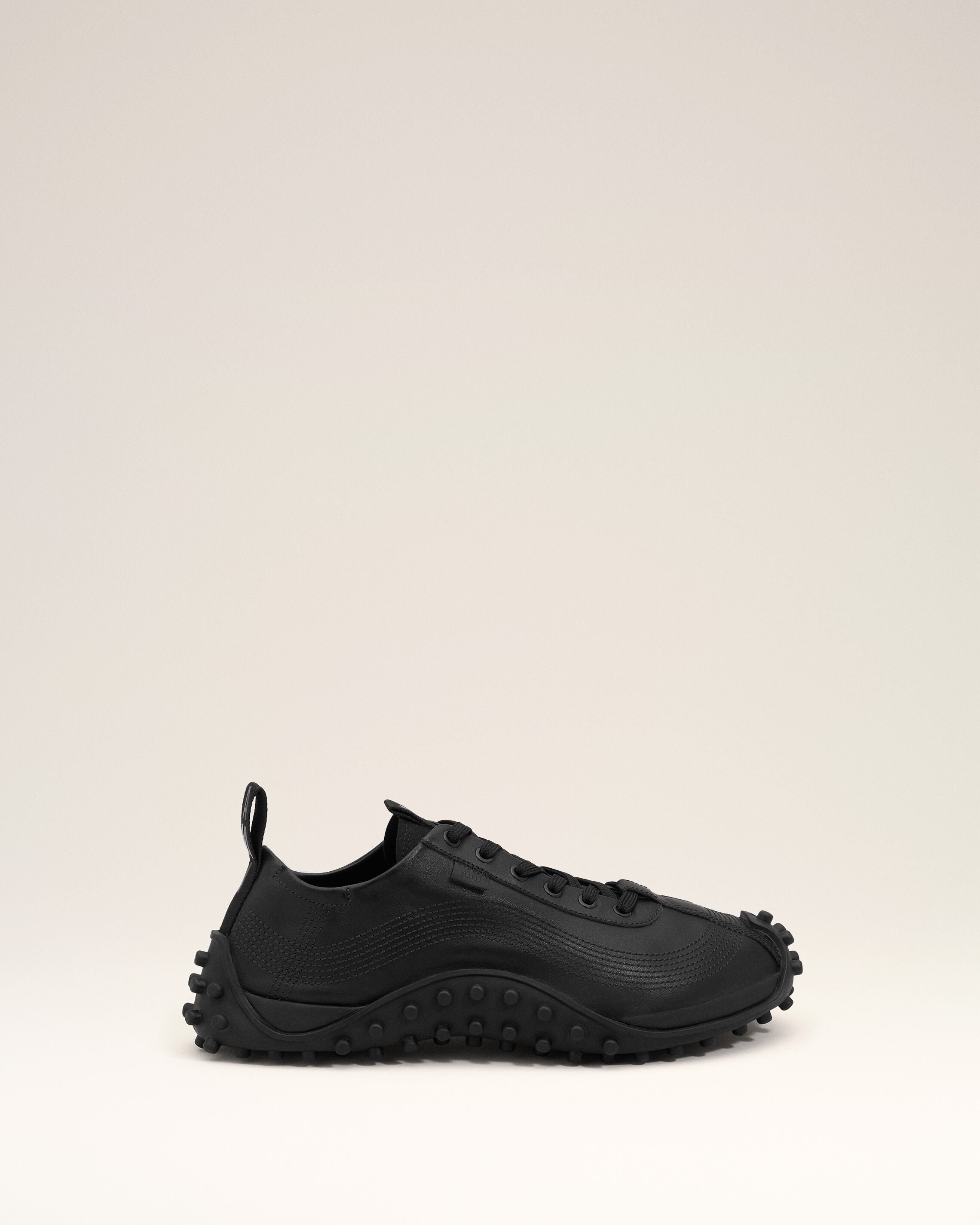 Black Cow Leather Mirage Sneakers