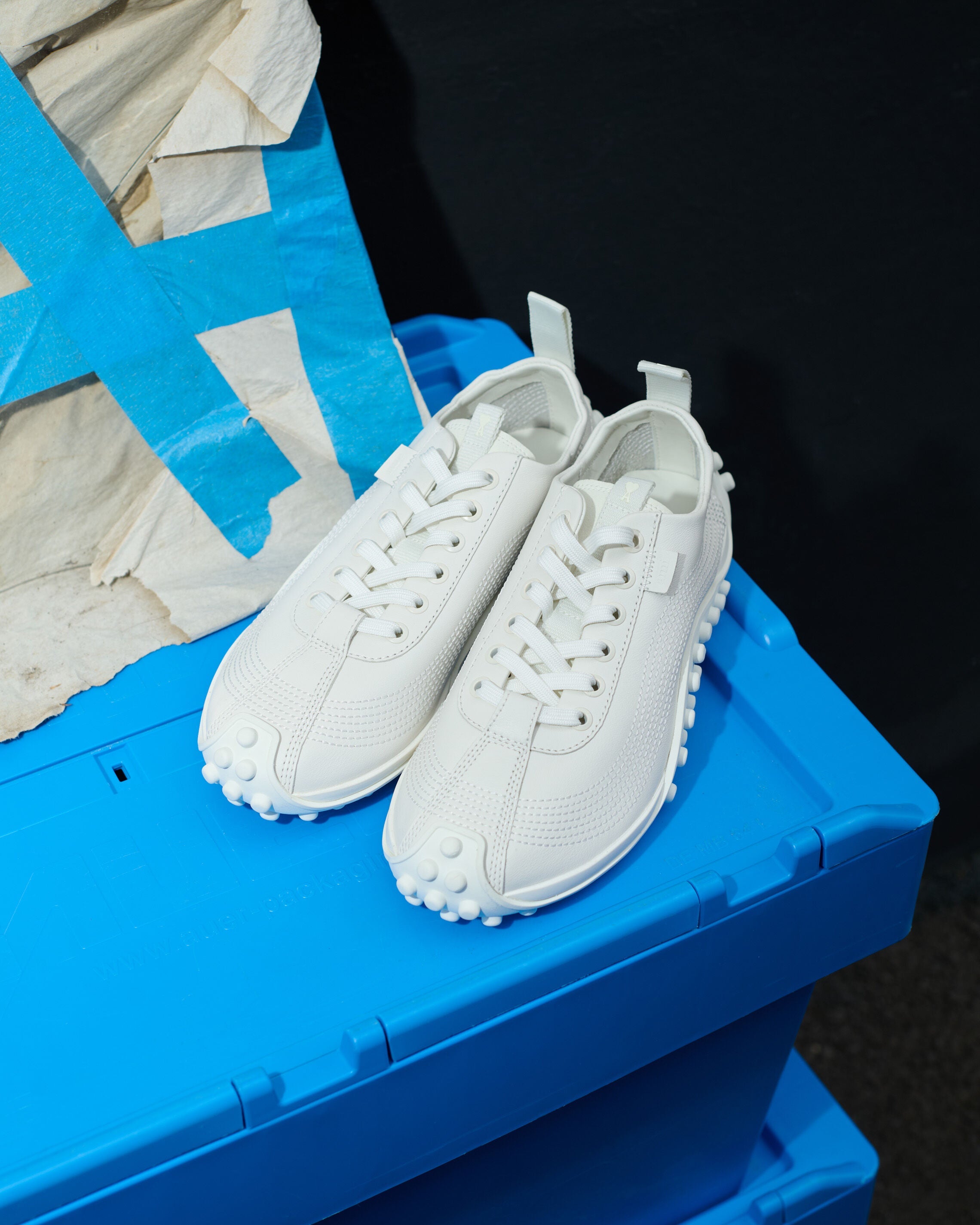 White Cow Leather Mirage Sneakers