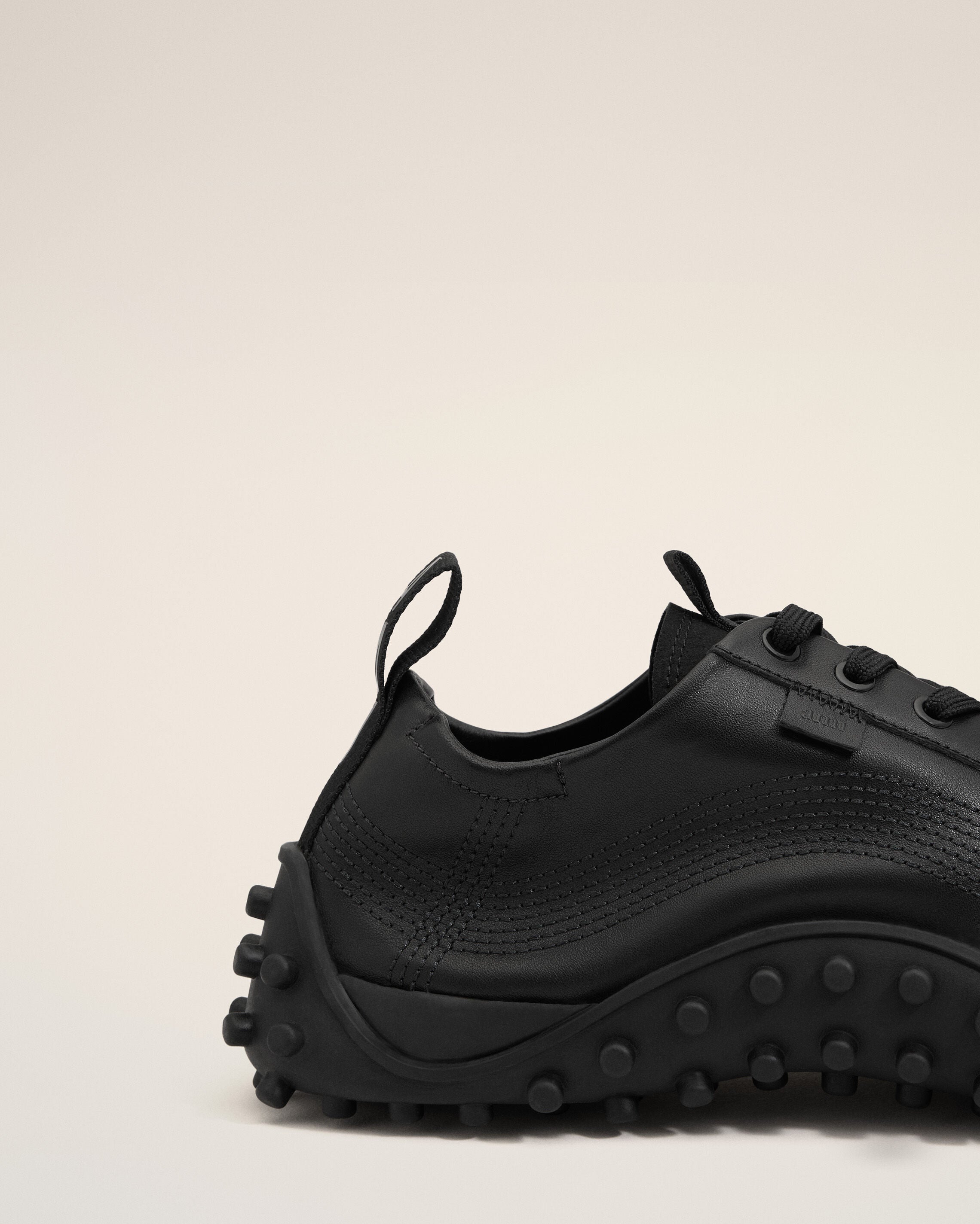 Black Cow Leather Mirage Sneakers