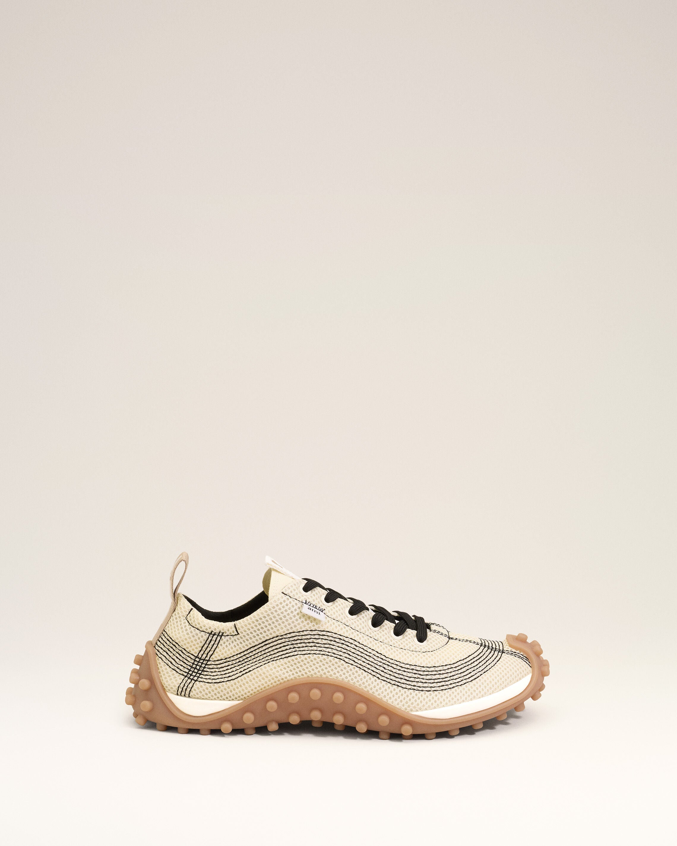 White Mesh Mirage Sneakers