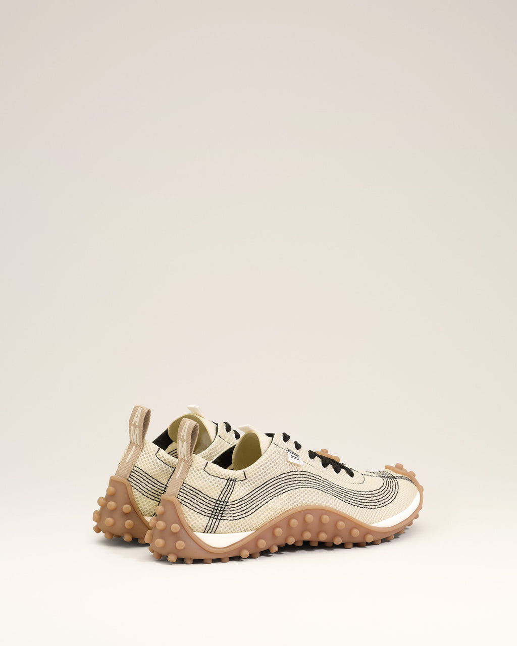 White Mesh Mirage Sneakers