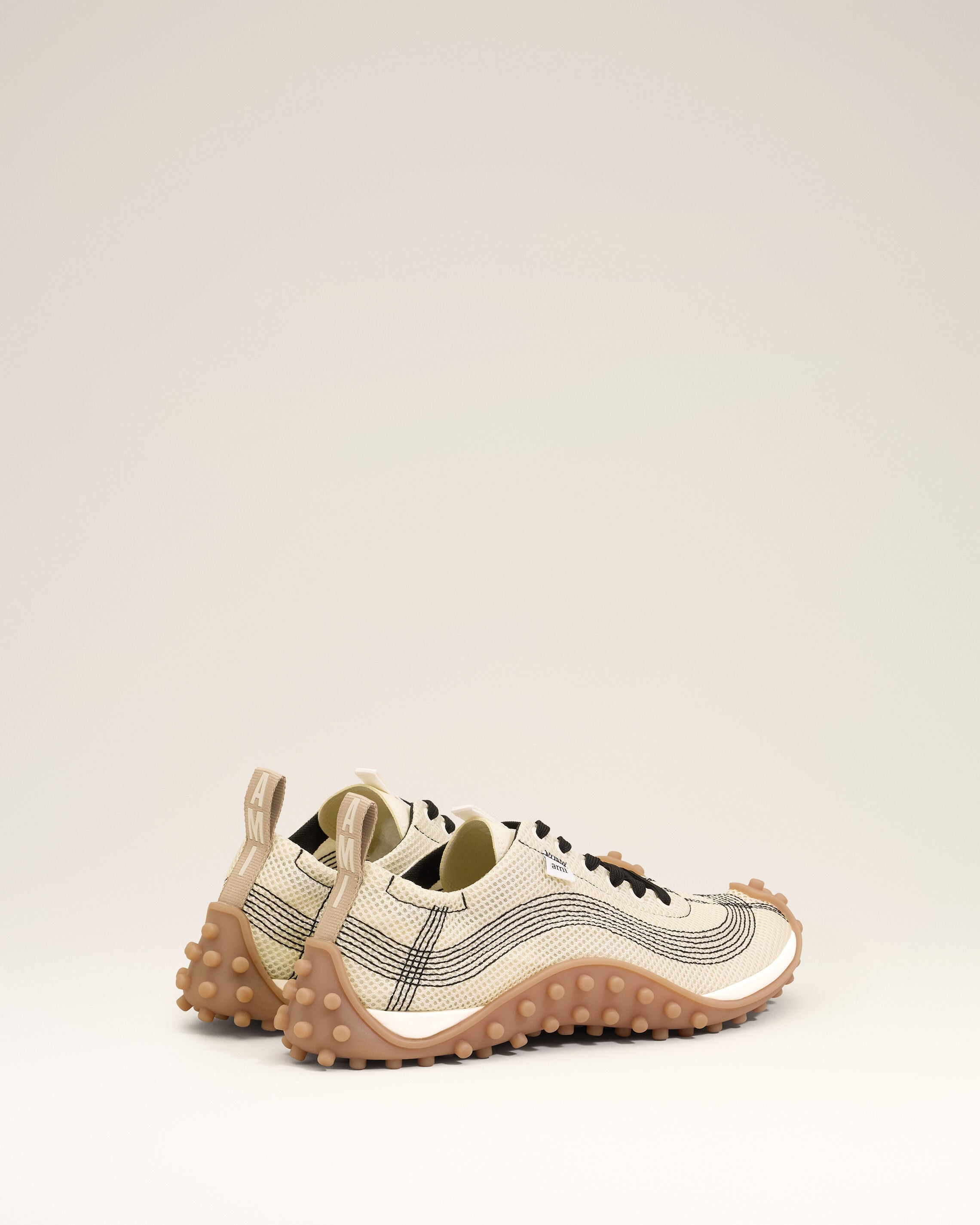 White Mesh Mirage Sneakers