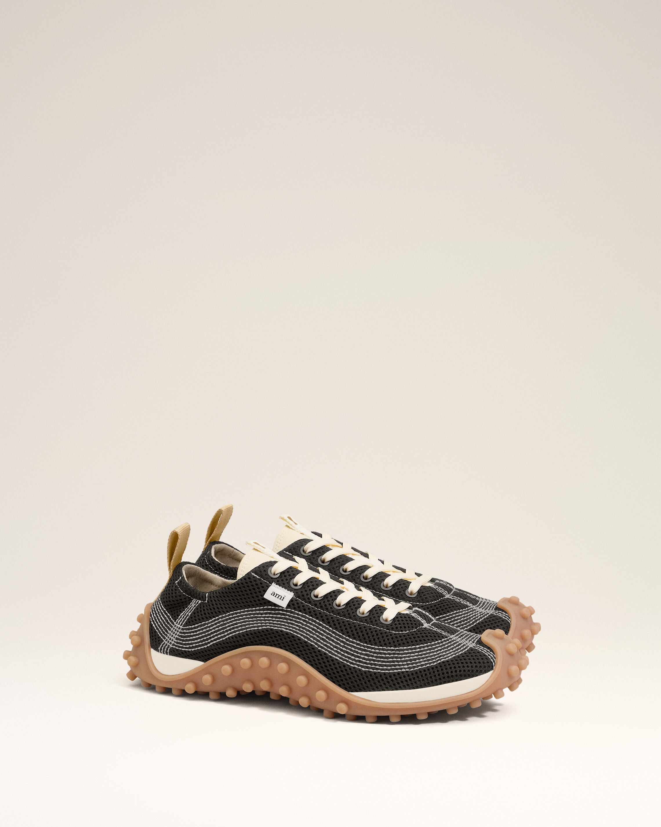 Black Mesh Mirage Sneakers
