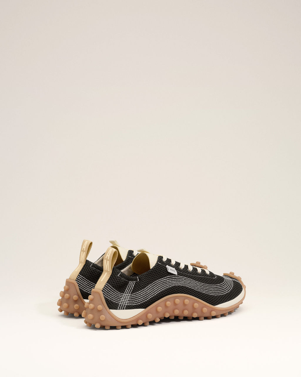 Black Mesh Mirage Sneakers