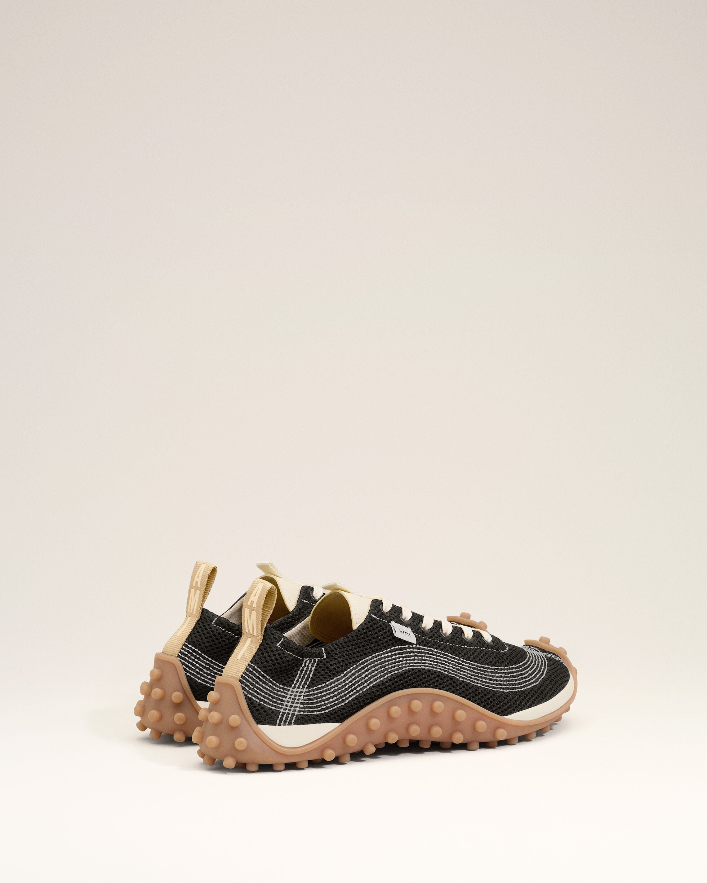 Black Mesh Mirage Sneakers