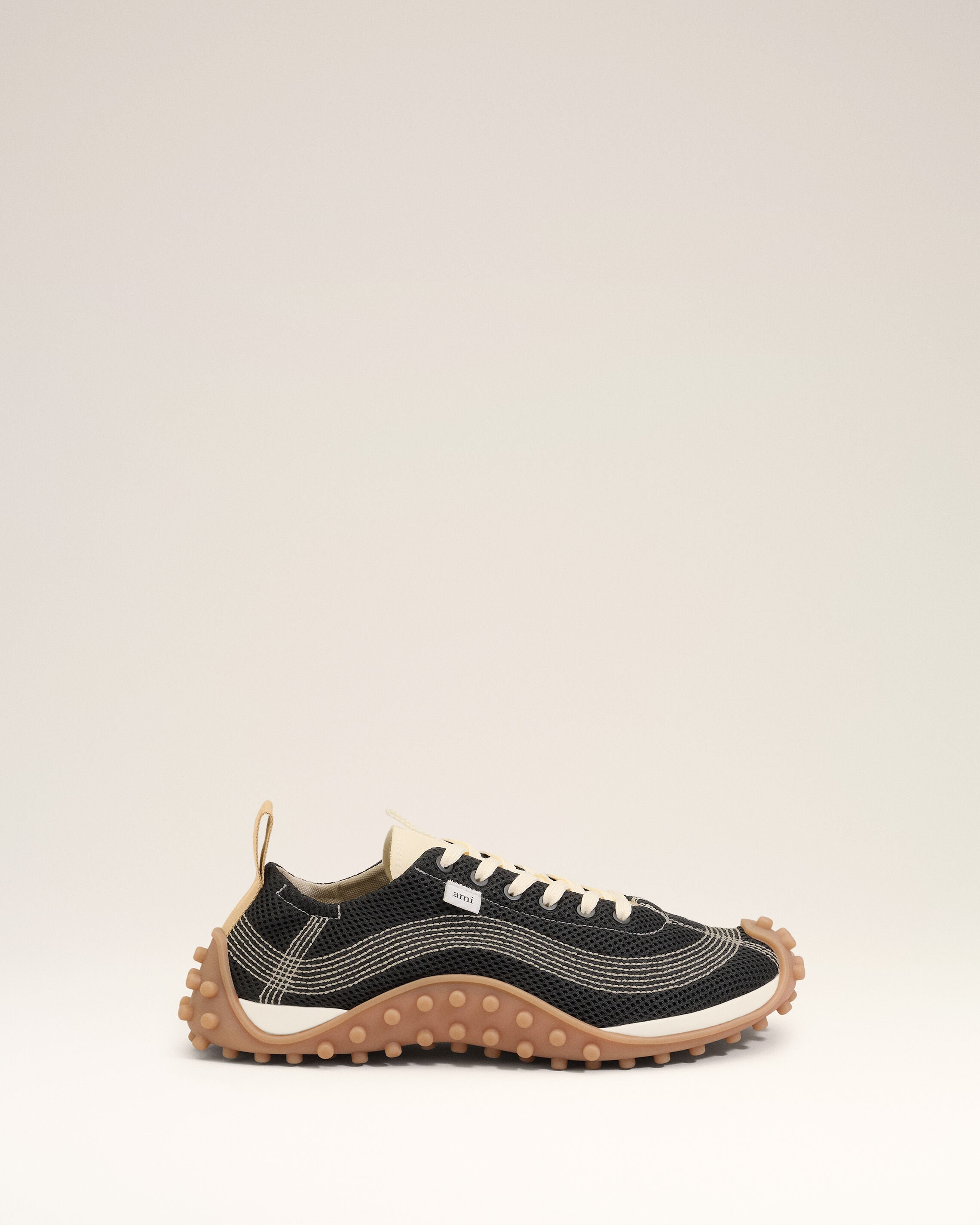 Black Mesh Mirage Sneakers
