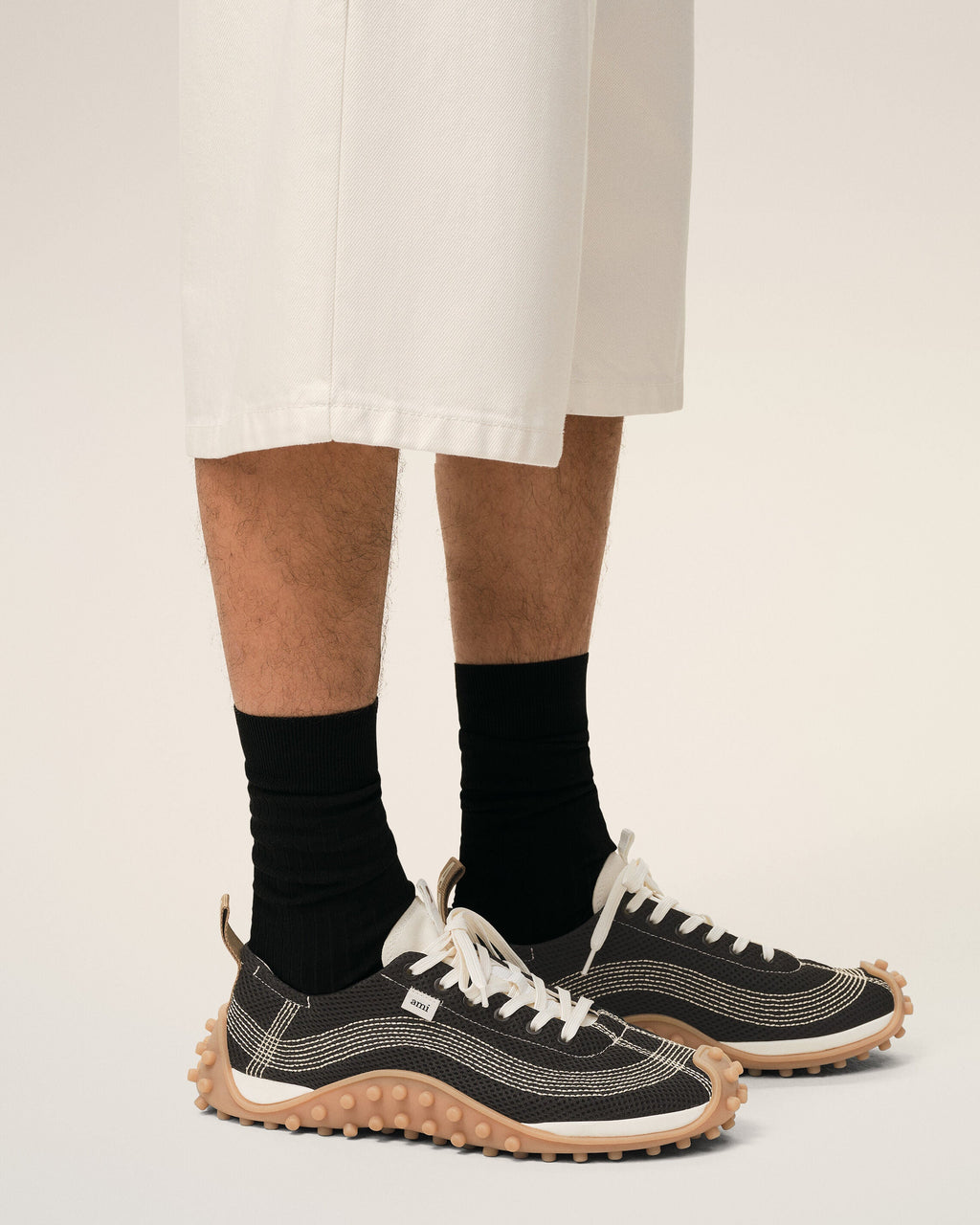 Black Mesh Mirage Sneakers