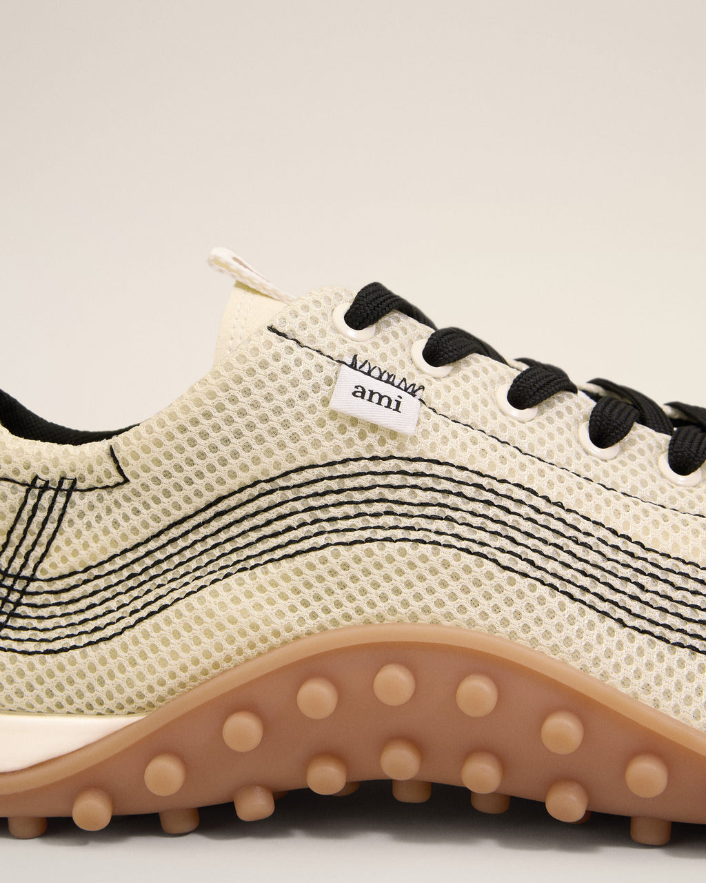 White Mesh Mirage Sneakers