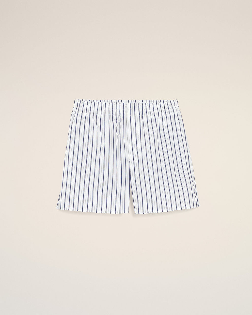 White Cotton Elasticated Shorts