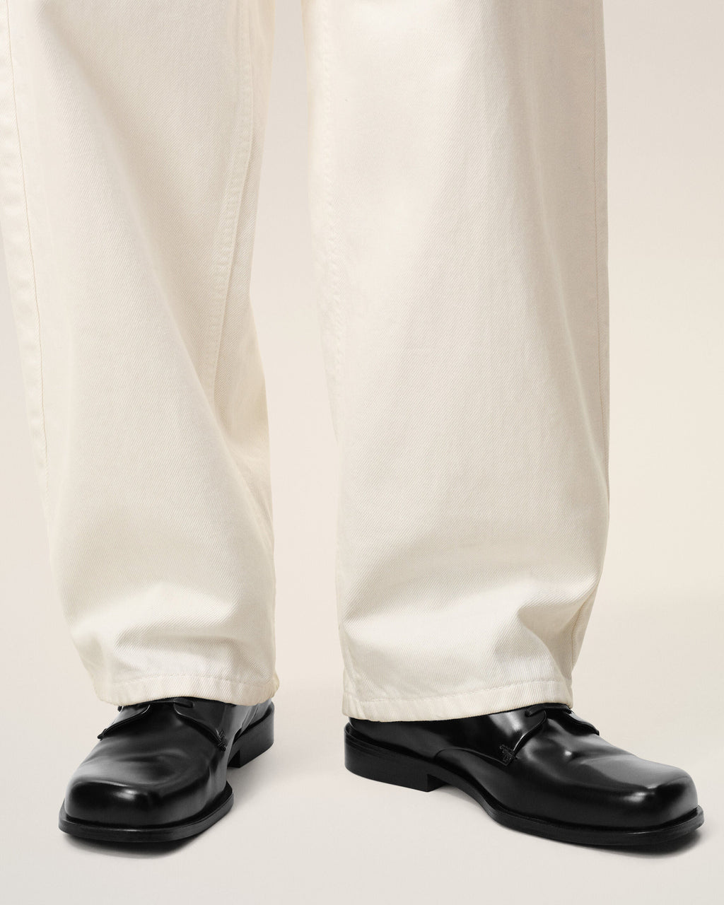Black Cow Leather Derbies Shoes