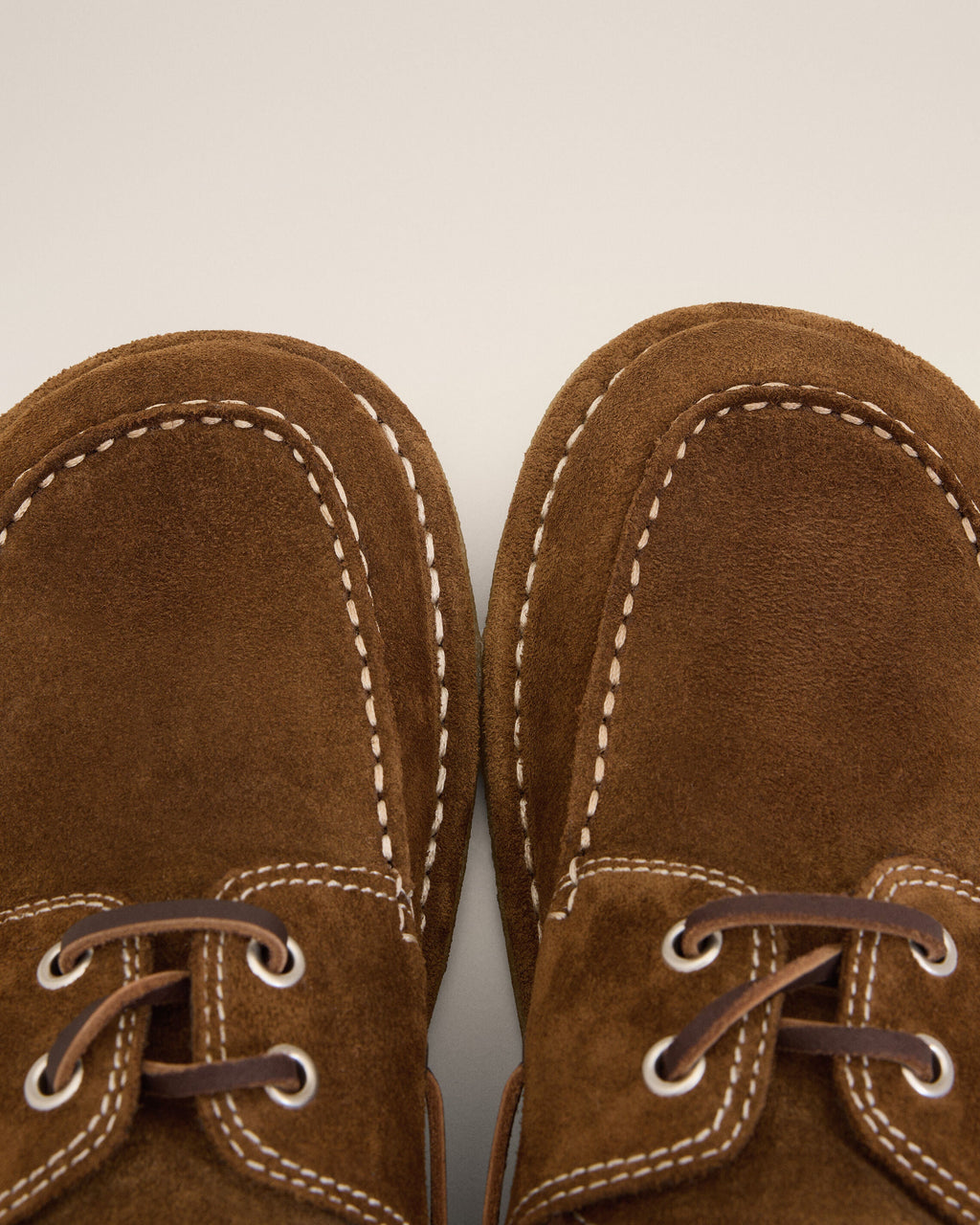 Brown Cow Leather Boat Shoes