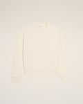 White Cotton Embossed Ami De Coeur Sweatshirt