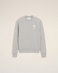 Grey Cotton Knitted Ami De Coeur Sweatshirt