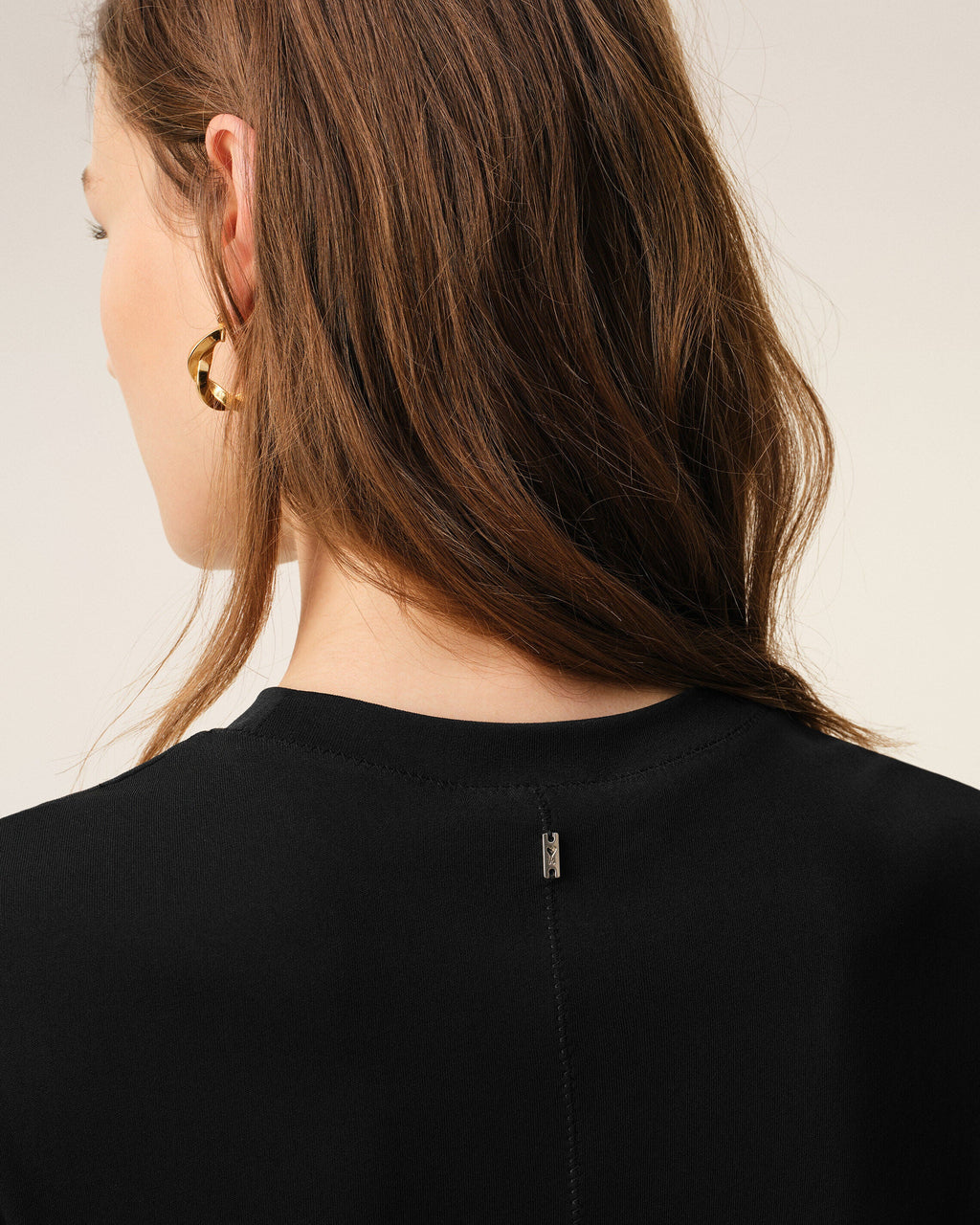 Black Jersey Sleeveless Fitted Top