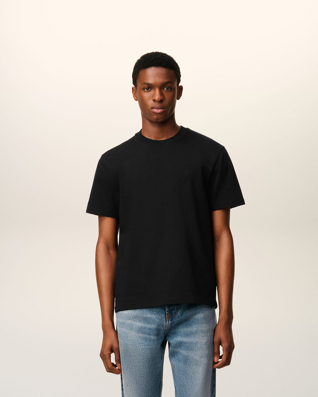 Black Organic Cotton Ami De Coeur T-shirt