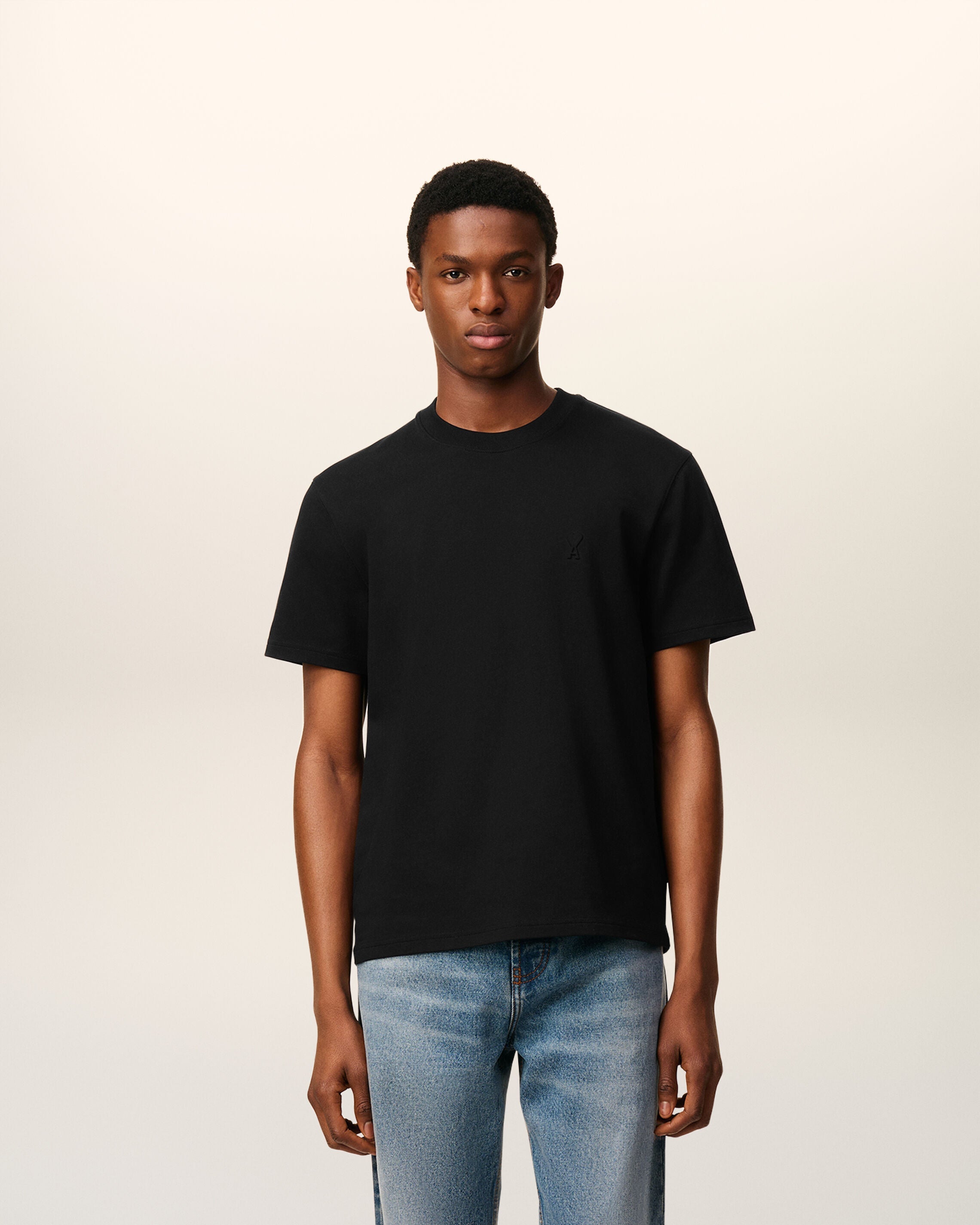 Black Organic Cotton Ami De Coeur T-shirt
