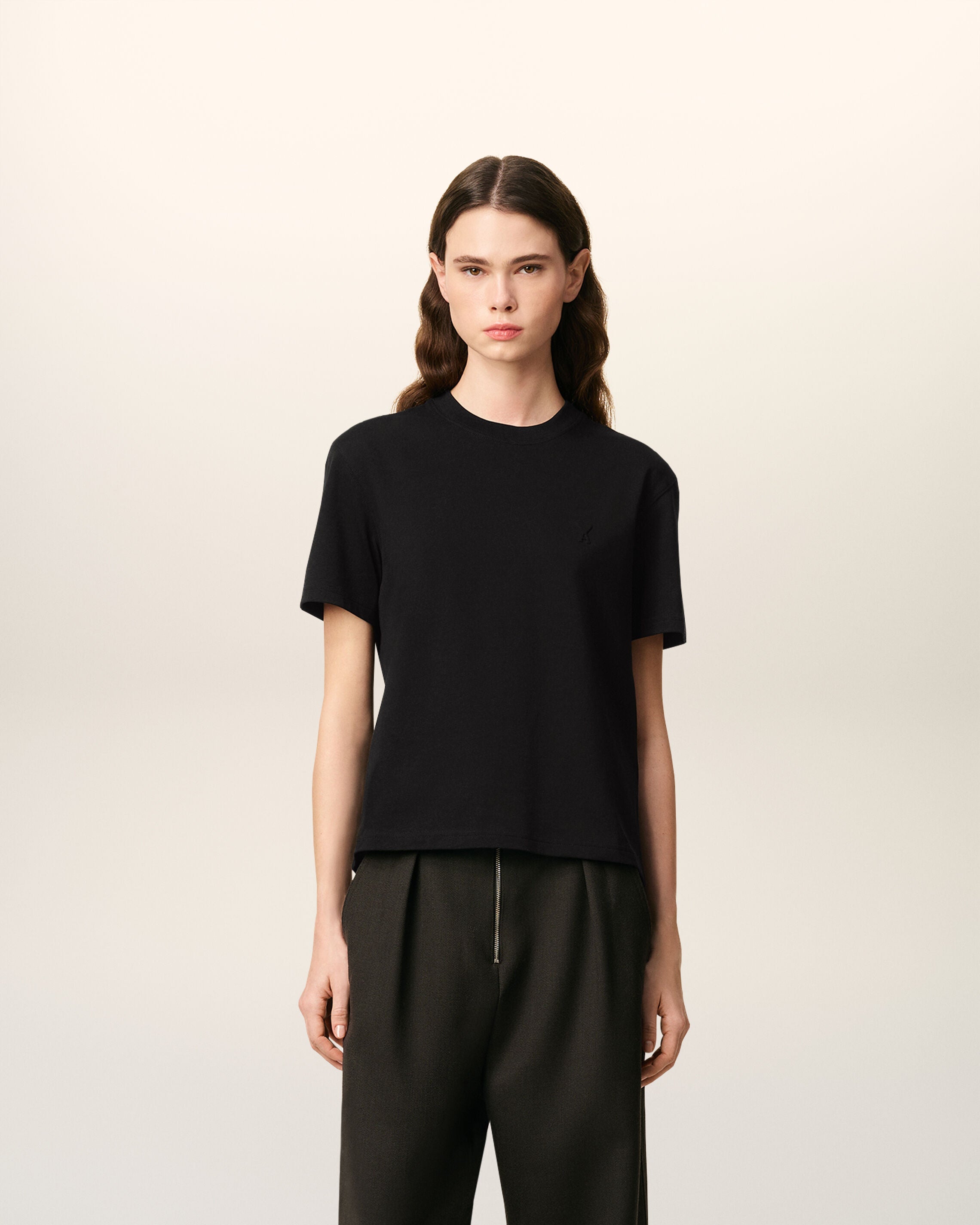 Black Organic Cotton Ami De Coeur T-shirt