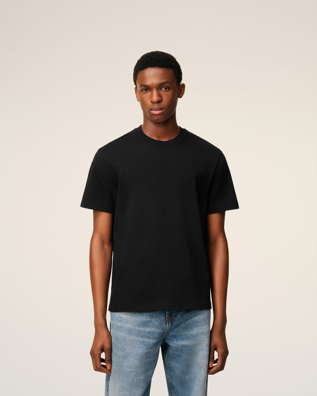 Black Organic Cotton Ami De Coeur T-shirt