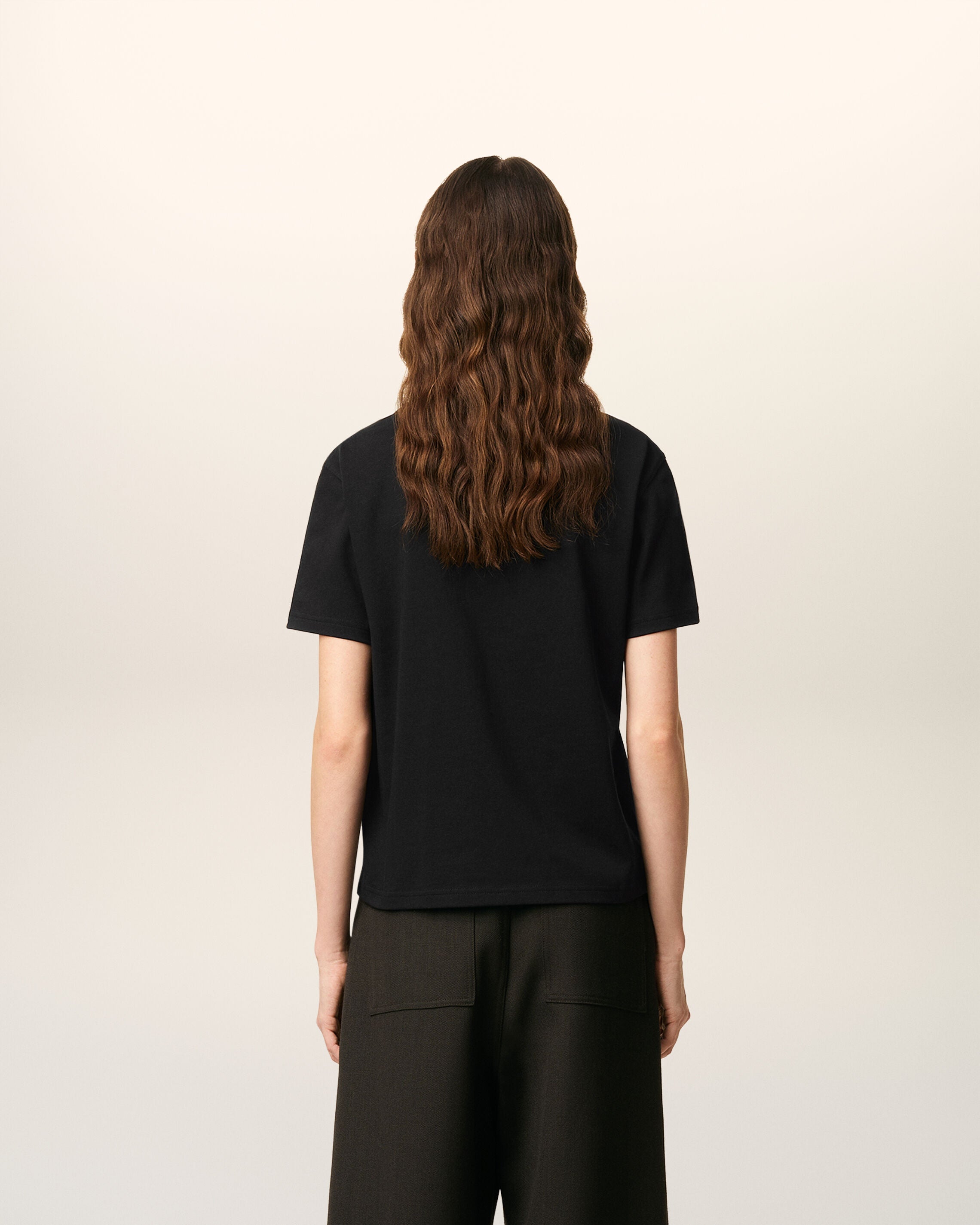 Black Organic Cotton Ami De Coeur T-shirt