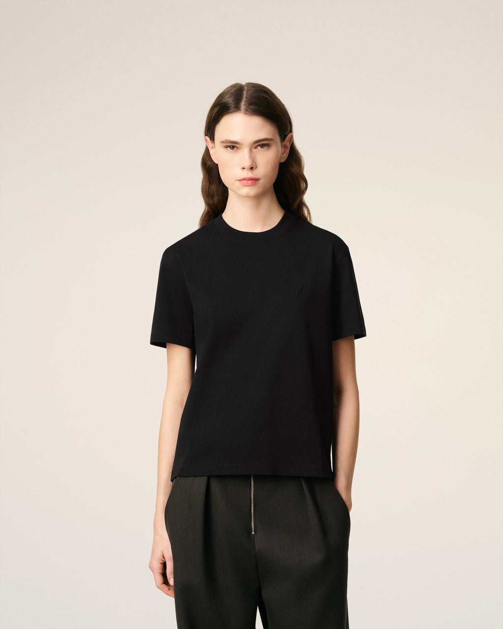 Black Organic Cotton Ami De Coeur T-shirt