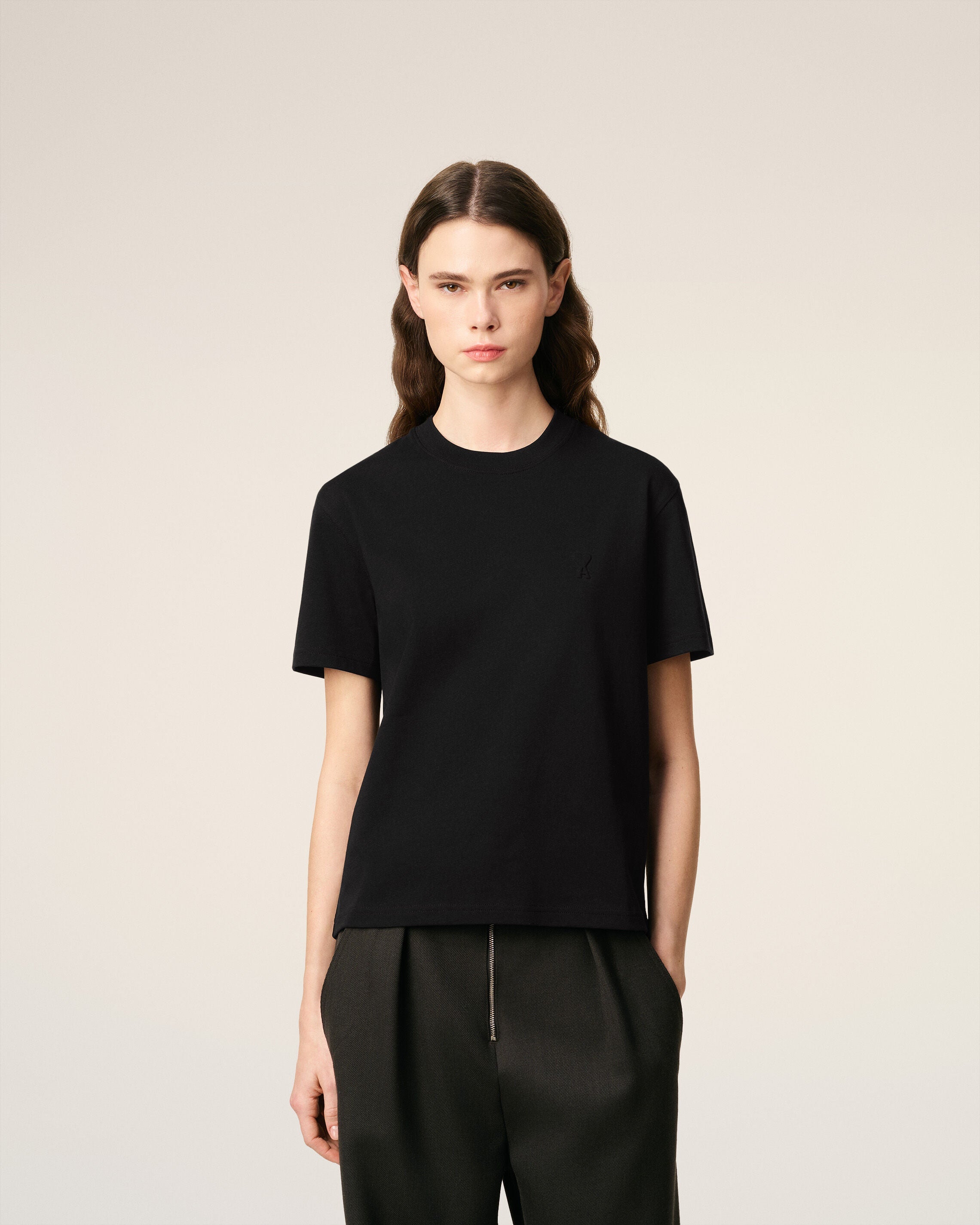 Black Organic Cotton Ami De Coeur T-shirt