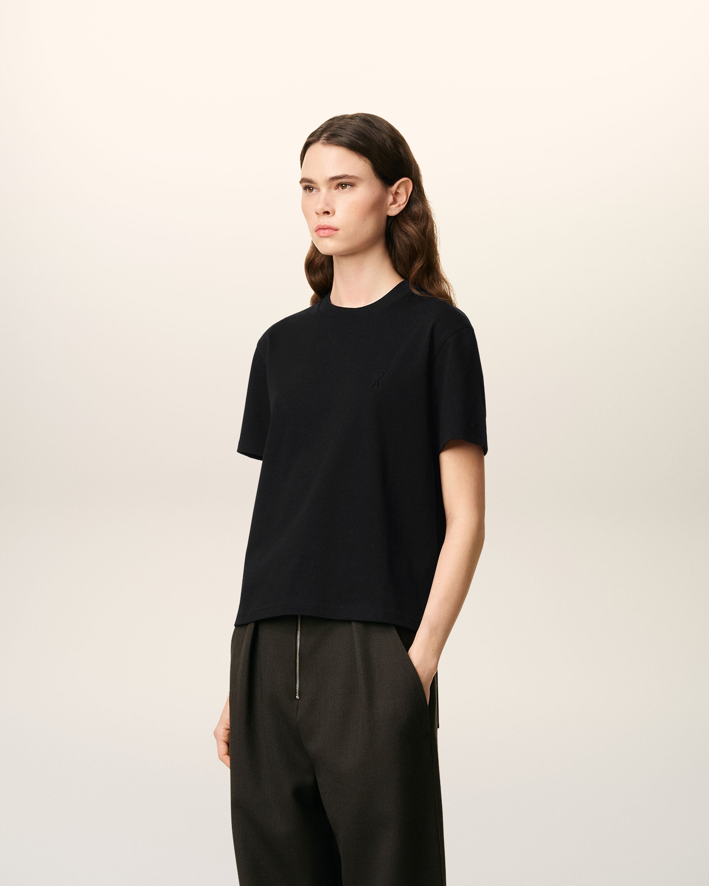 Black Organic Cotton Ami De Coeur T-shirt