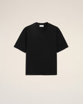 Black Cotton Embossed Ami De Coeur T-shirt