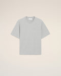 Grey Cotton Ami De Coeur Embossed T-shirt