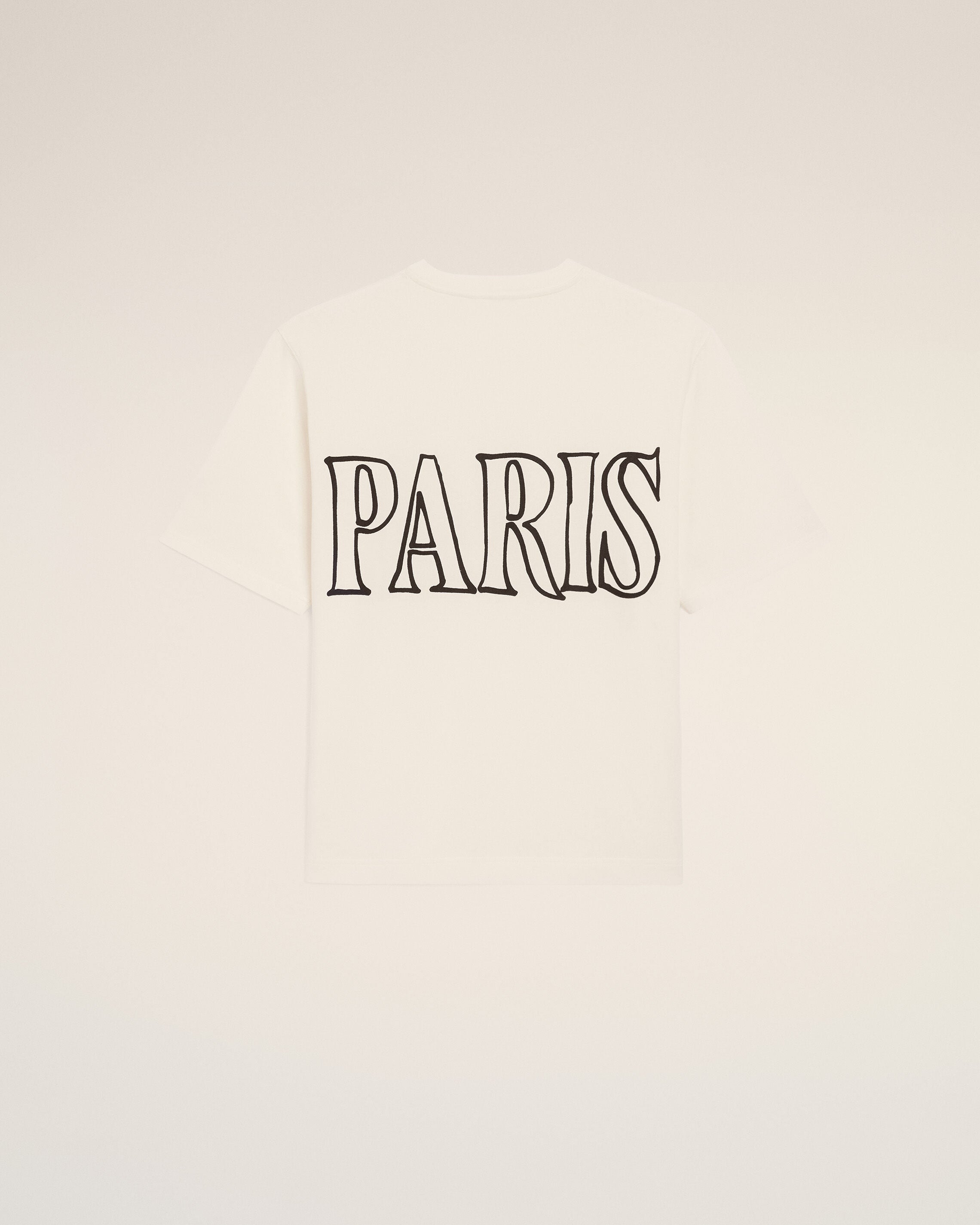 White Cotton Ami Paris Print T-shirt