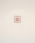 White Cotton Ami Paris Heritage Print T-shirt