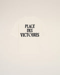 White Cotton Place Des Victoires Print T-shirt