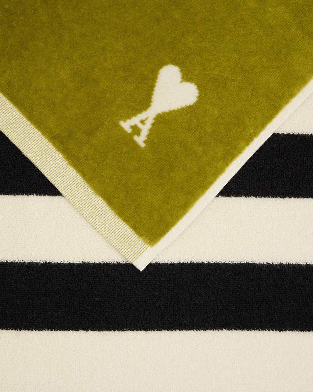 Green two tones Cotton Ami De Coeur Towel