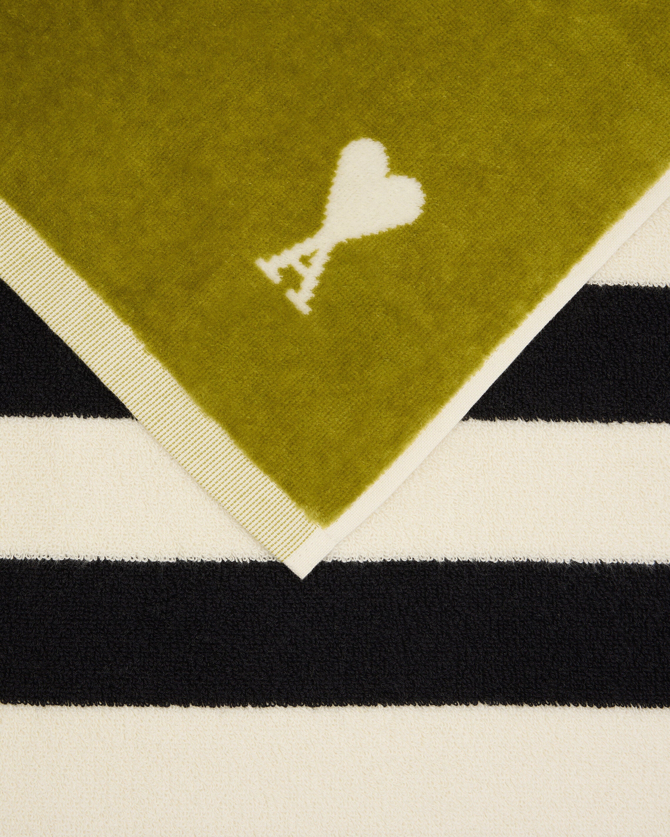 Green two tones Cotton Ami De Coeur Towel