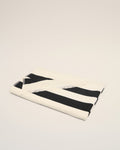 Black Cotton Stripes Beach towel